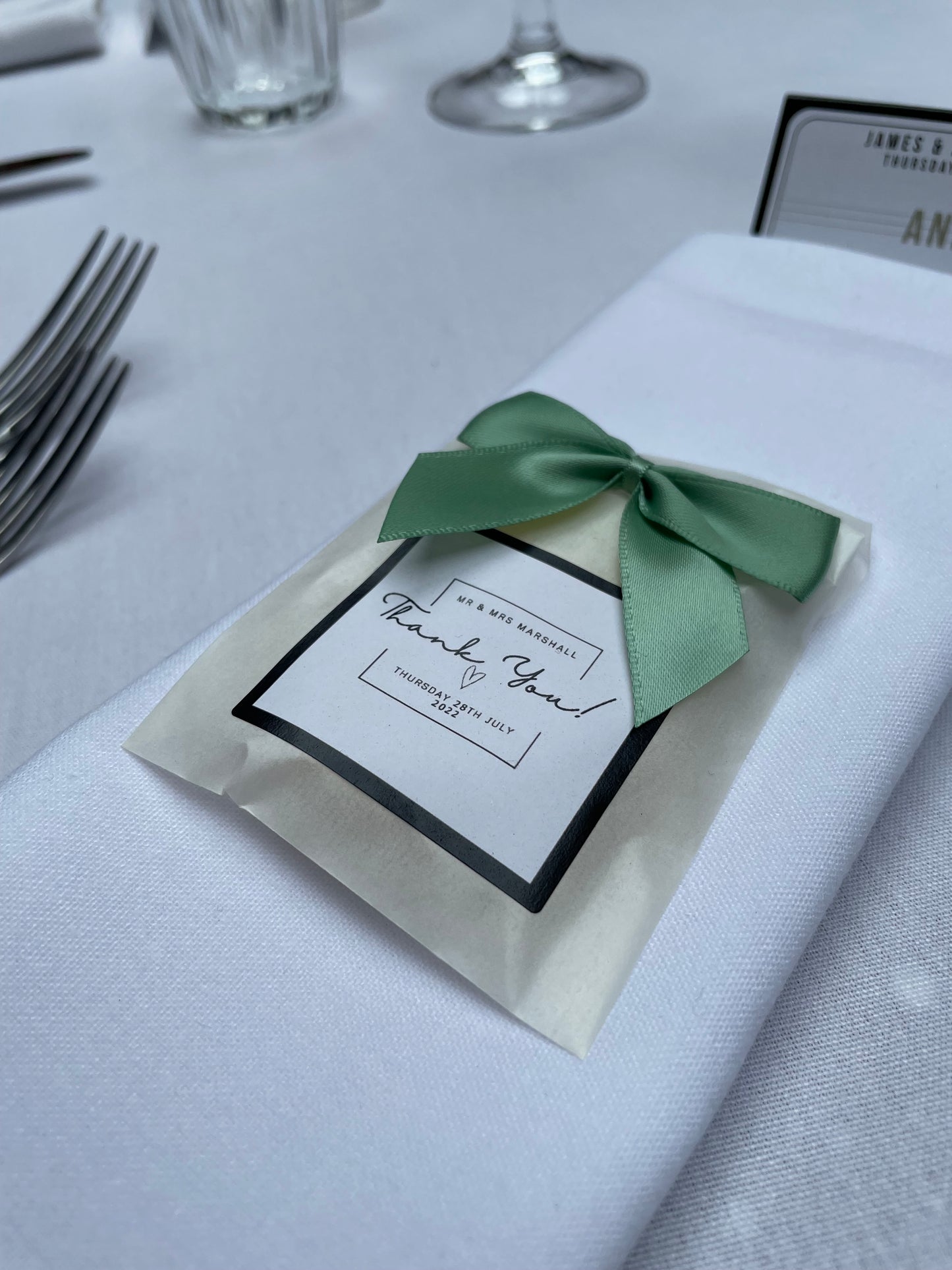 Wedding Favours - Wedding Day