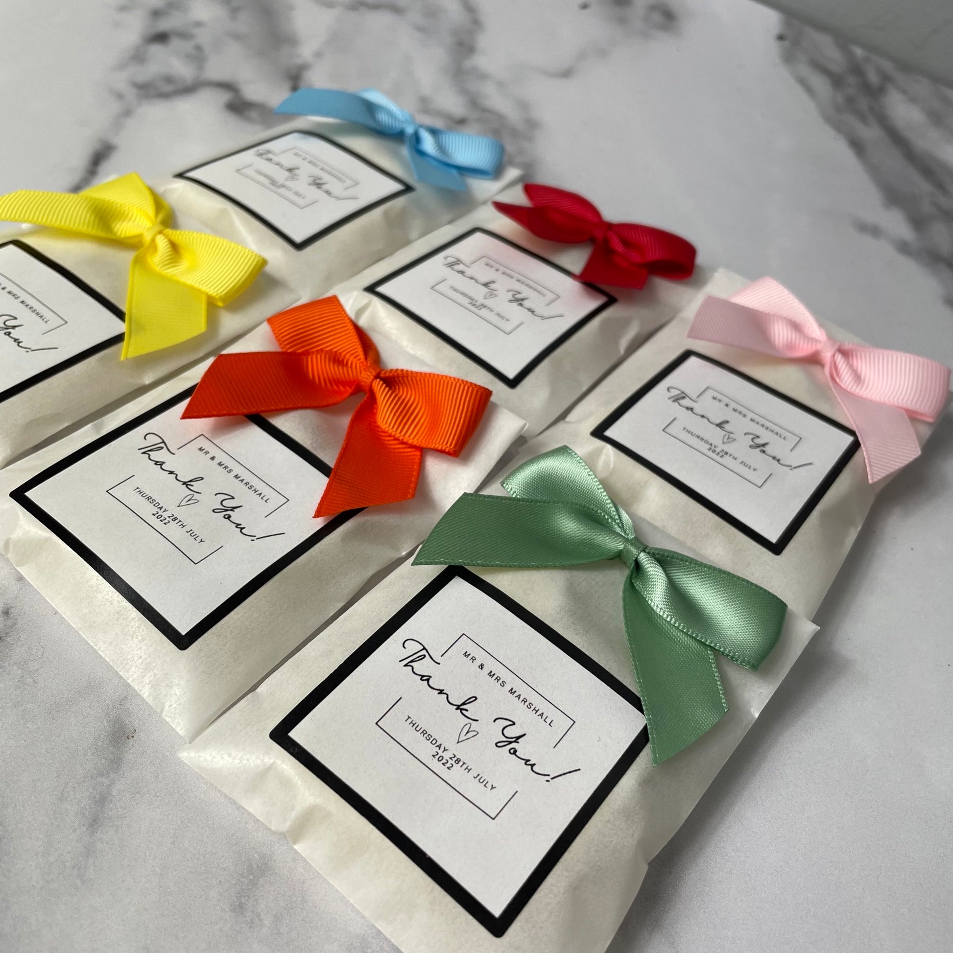 Wedding top favour ribbon